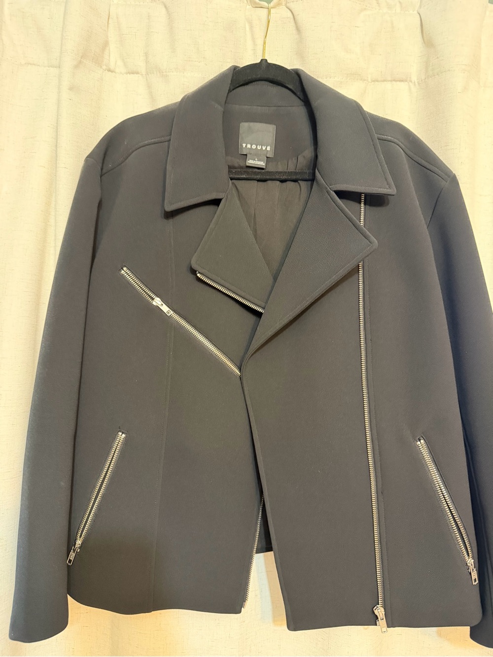 Trouvé Women’s Asymmetrical Neoprene Moto Jacket